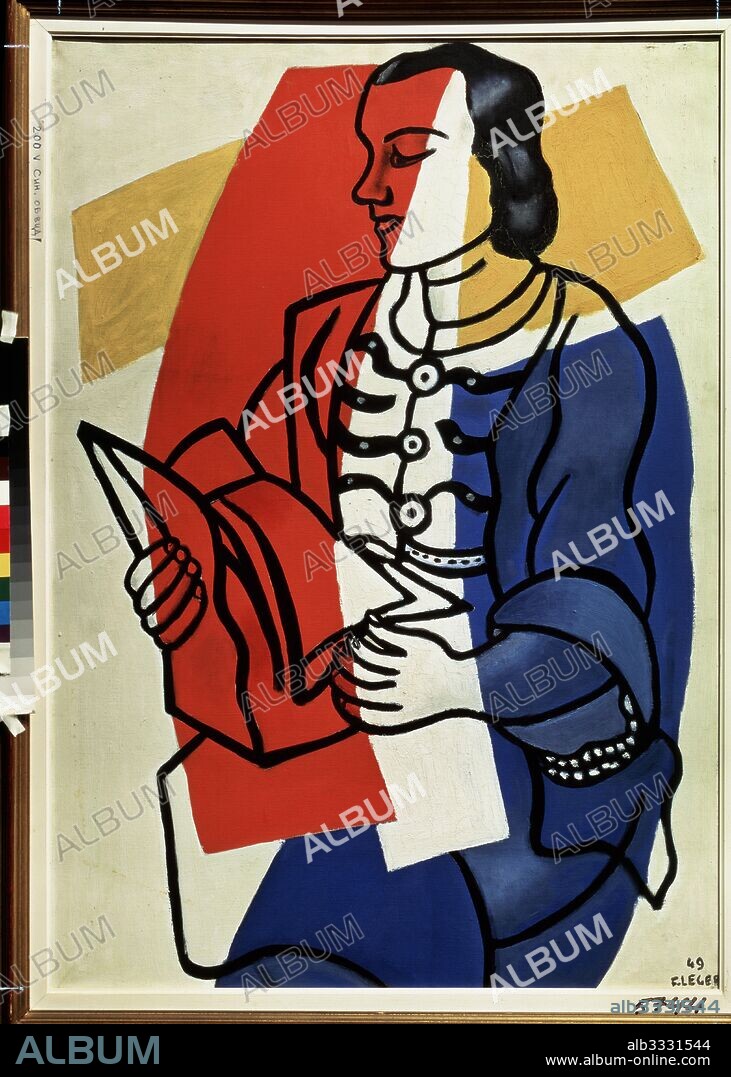 FERNAND LEGER. Reading (Portrait of Nadia Leger, the artist's wife).