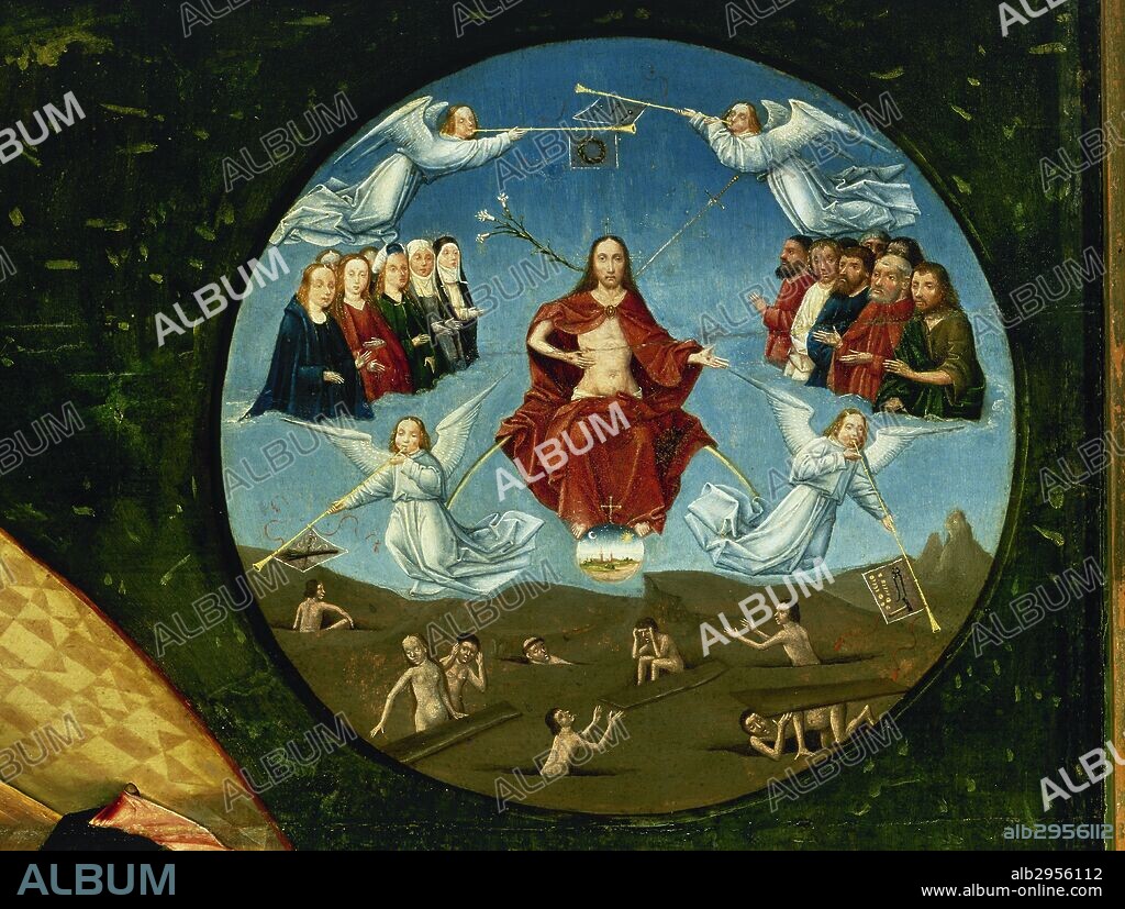 Hieronymus Bosch (c.1450-1516). Dutch painter. Table of the Seven Deadly Sins and The Four Last Things, 1505-1510. Detail of the Last Judgement (one of The Four Last Things). Prado Museum. Madrid. Spain.