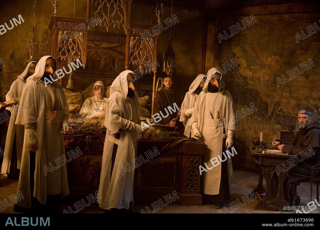 CHRISTOPHER LEE and STEPHEN CAMPBELL MOORE in SEASON OF THE WITCH, 2010, directed by DOMINIC SENA. Copyright ATLAS ENTERTAINMENT/RELATIVITY MEDIA / ENDRENYI, EGON.