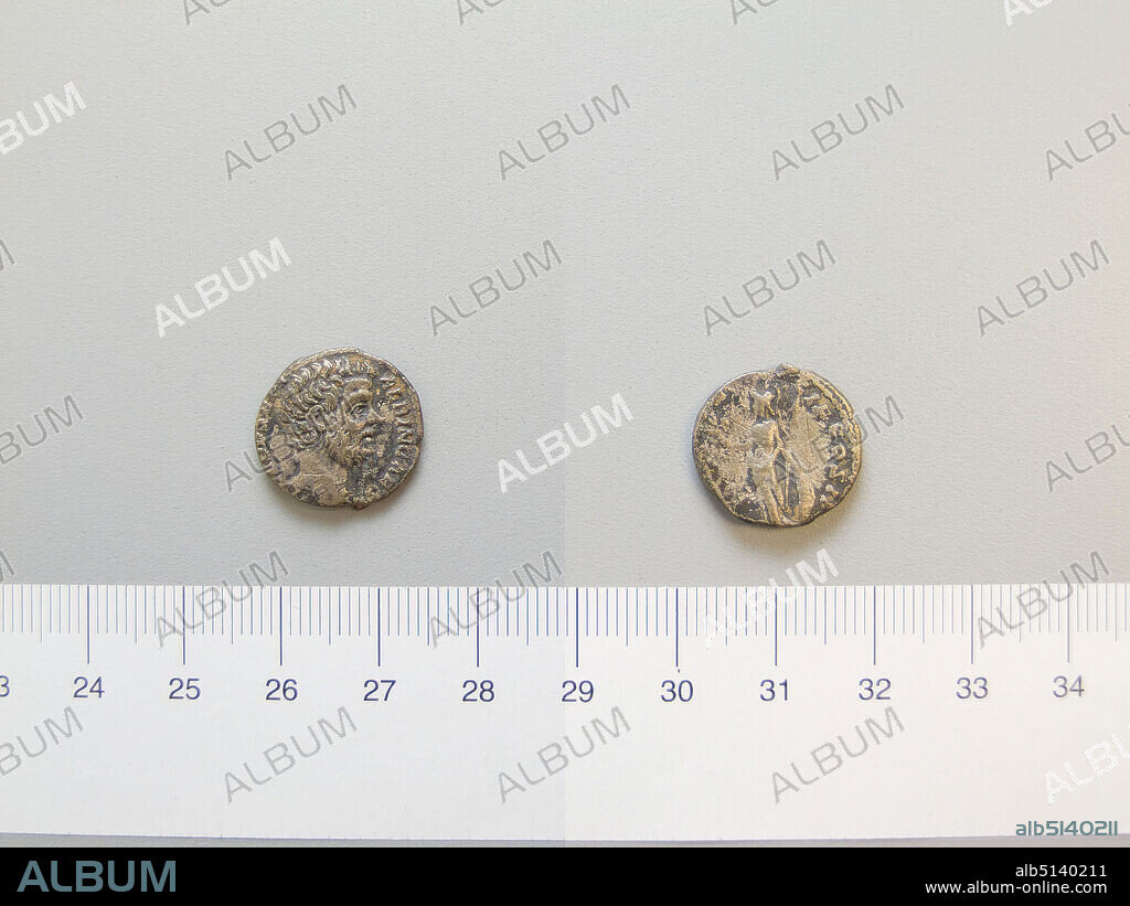 Ruler: D. Clodius Albinus, Caesar A.D. 193-197, Mint: Rome, Denarius of D. Clodius Albinus, Caesar from Rome, A.D. 19397, Silver, 2.87 g, 6:00, 16.5 mm, Made in Rome, Italy, Roman, 2nd century A.D., Numismatics.