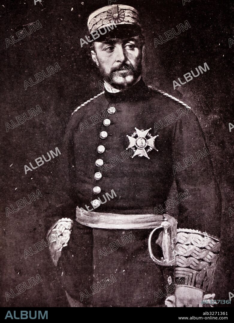 Photograph of Juan Prim, 1st Marquis of los Castillejos (1814-1870) a Spanish General and Statesman. Dated 19th Century.