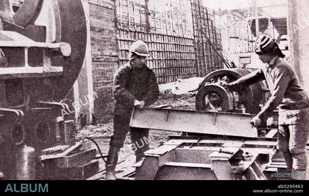 Ursus Tractor Plant in Warsaw, created with the technical assistance of the USSR. Poland.
