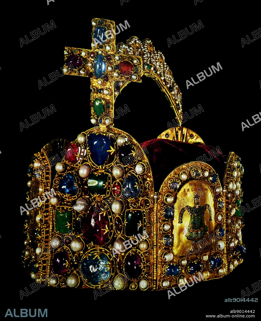 Imperial Crown from the regalia of the Holy Roman Empire. Dated 11th Century.