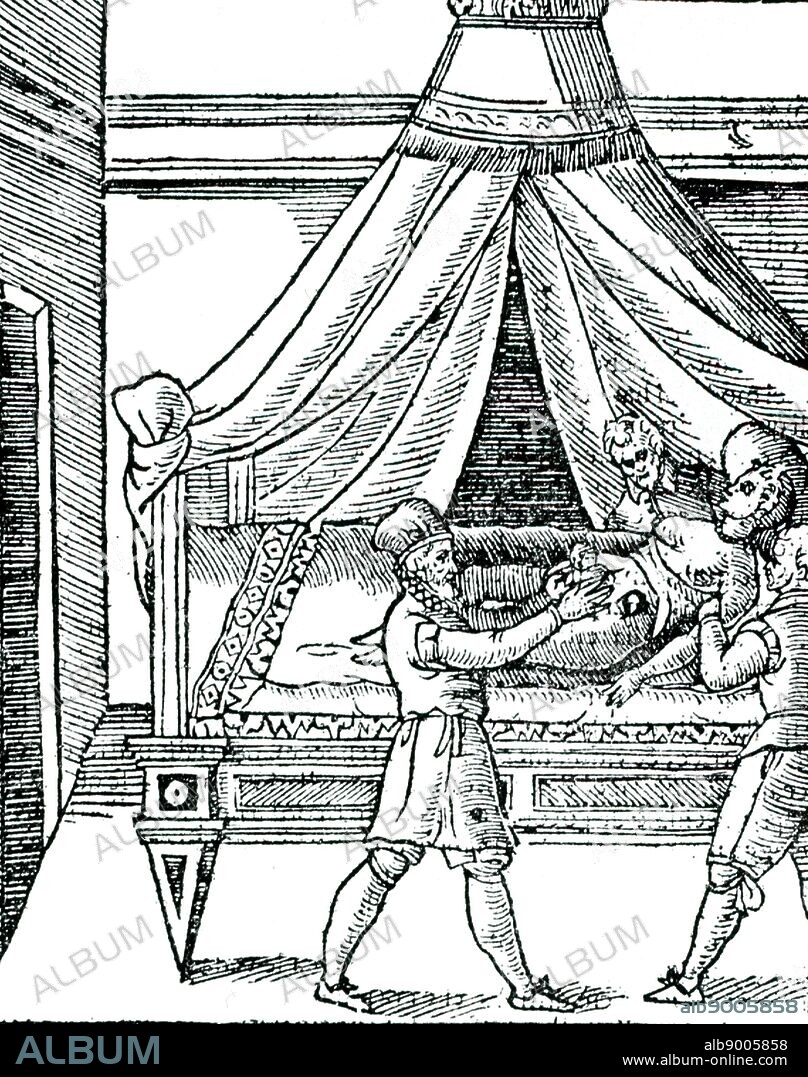 Illustration of birth by caesarian section from Scipione Mercurio 'La Commare o Raccoglitrice ...' Verona, 1642. Mercurio recommended caesarian section in cases of contracted pelvis. This important Italian work on obstetrics was first published in 1596.