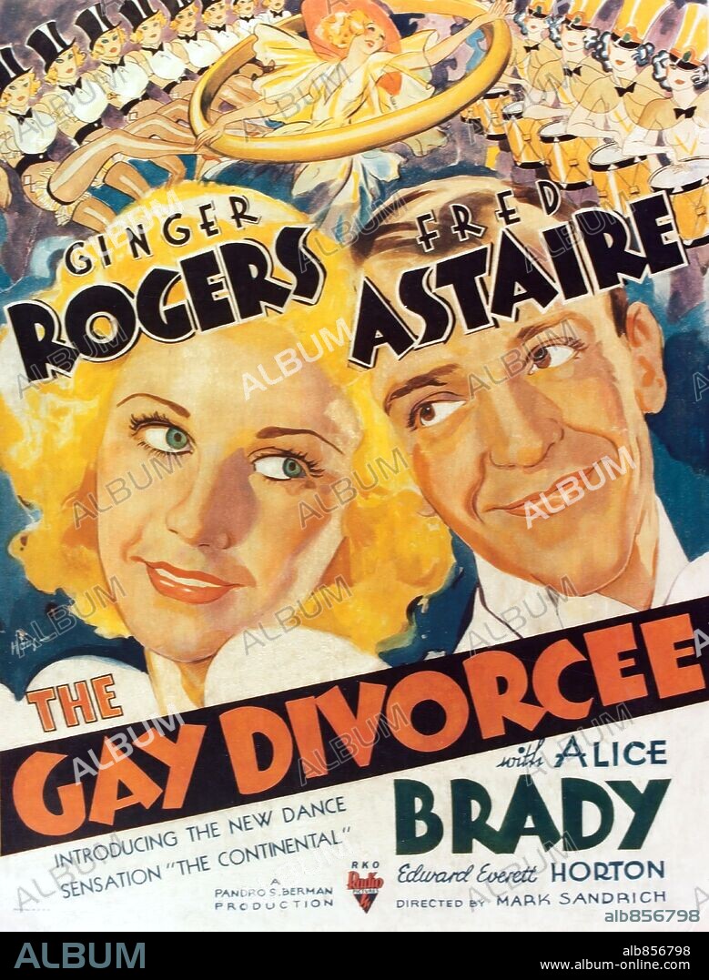 FRED ASTAIRE y GINGER ROGERS en LA ALEGRE DIVORCIADA, 1934 (THE GAY DIVORCEE), dirigida por MARK SANDRICH. Copyright RKO.