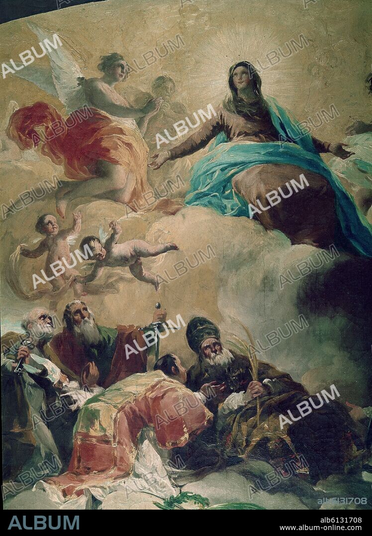 FRANCISCO DE GOYA. 'The Regina Martyrum' (sketch), 1780, Oil on canvas.