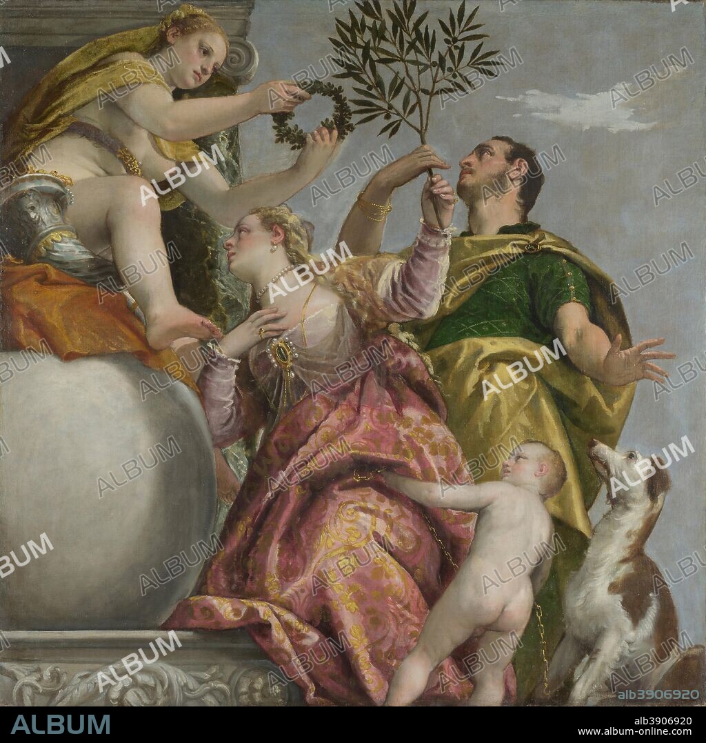 PAOLO VERONESE. Happy Union. Painting. Oil on canvas. Height: 187.4 cm (73.7 in); Width: 186.7 cm (73.5 in).
