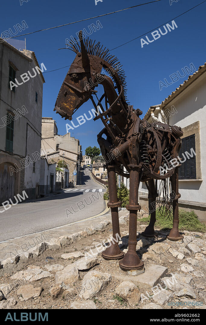 El burro mecánico, Mariano Navares, Estellencs, Mallorca, Balearic Islands, Spain.