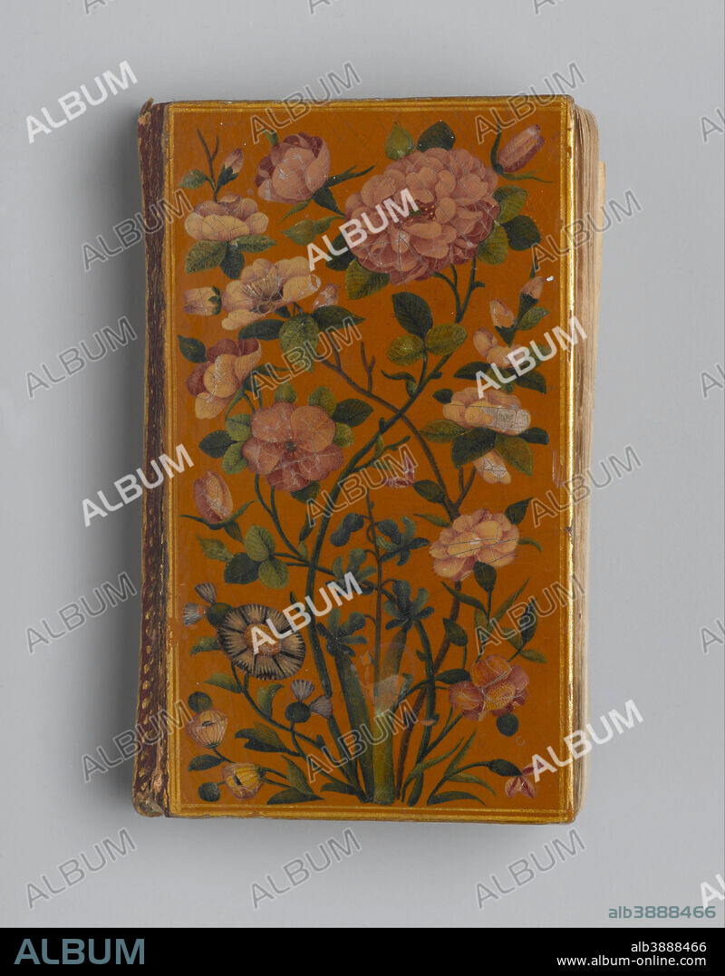 UNKNOWN. Arabic Prayer book. Date/Period: A.H. 1150/1738. Book. Ink, opaque watercolor, and gold on paper; lacquered papier mâché binding.