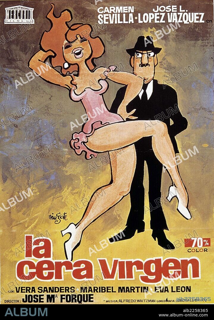 PELICULA : LA CERA VIRGEN , 1972. DIRECTOR , JOSE MARIA FORQUE. ACTORES , CARMEN SEVILLA , JOSE LUIS LOPEZ VAZQUEZ.