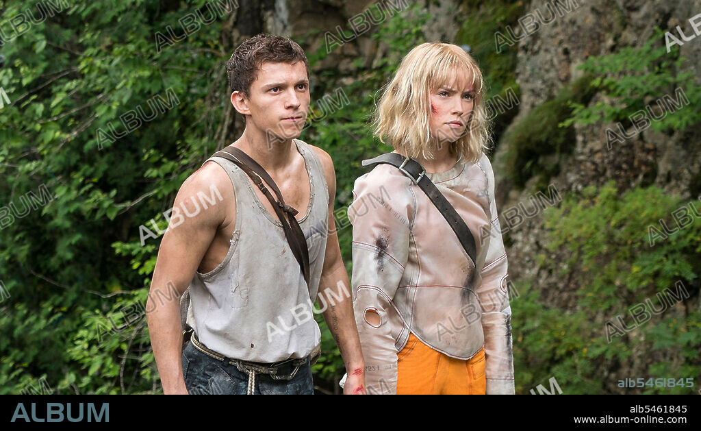 DAISY RIDLEY und TOM HOLLAND in CHAOS WALKING, 2021, unter der Regie von DOUG LIMAN. Copyright 3 Arts Entertainment / BRON Studios.