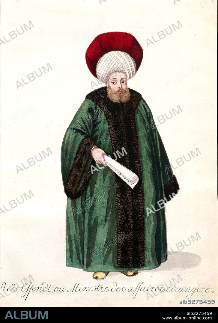 Reis effendi, ou ministre des affaires Ã©trangÃ¨res. [6], Mahmud II, Sultan of the Turks, 1784-1839, (Patron).