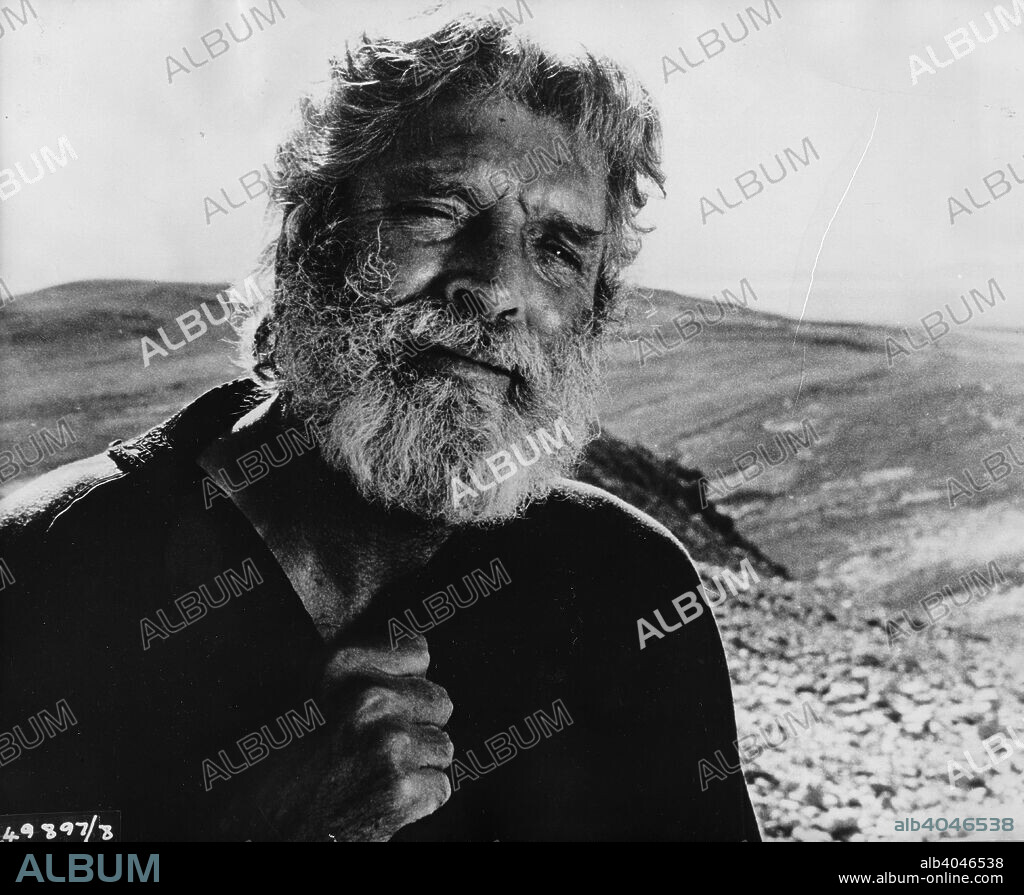 Burt Lancaster (1913-1994), American actor, as Moses in the 1975 religious epic. Courtesy of Scotia-Barber. For editorial use only, all other uses to be cleared.