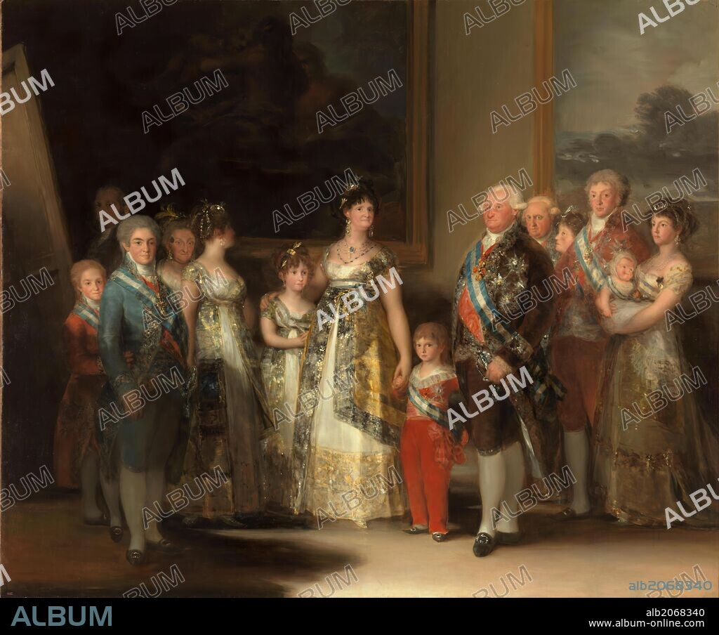 Francisco de Goya y Lucientes / 'The Family of Carlos IV', 1800, Spanish School, Oil on canvas, 280 cm x 336 cm, P00726.