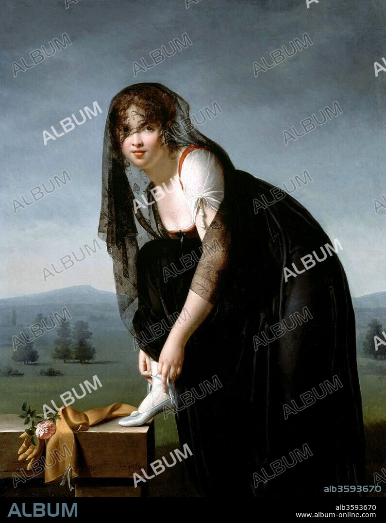 MARIE-DENISE VILLERS. Portrait of Madame Soustras.