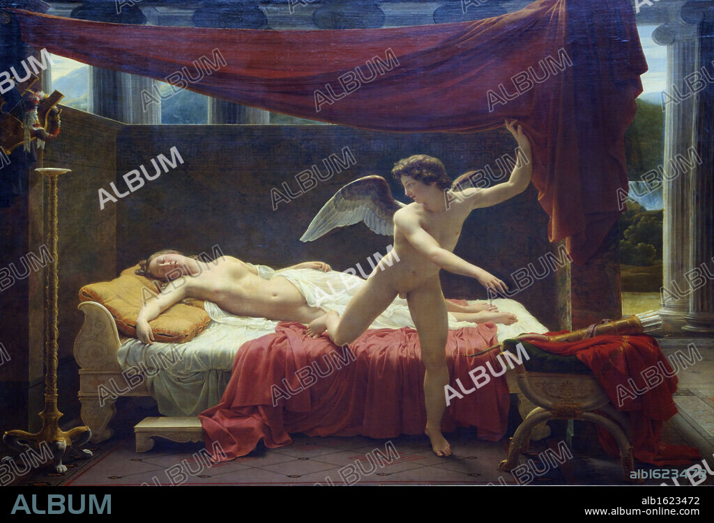 Cupid and Psyche by Francois-Edouard Picot, 1817, France, Paris, Musee du Louvre.