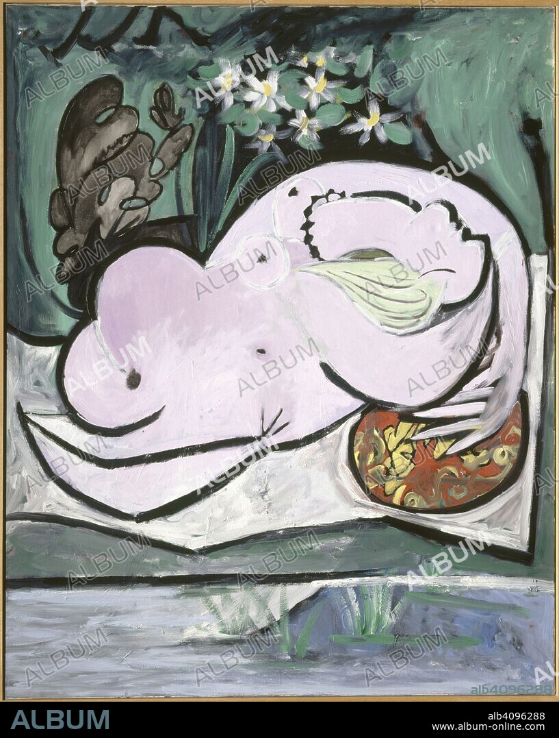 PABLO PICASSO. Nu dans un jardin (Nude in a garden).