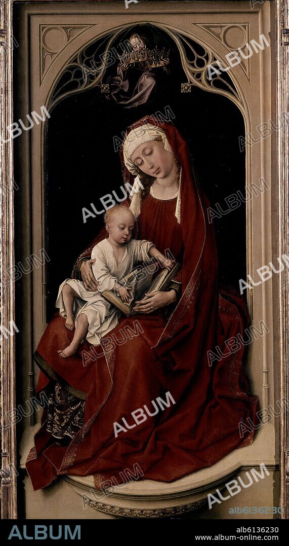 ROGIER VAN DER WEYDEN (1399-1464) ROGIER DE LA PAS. LA VIRGEN CON EL NIÑO - MADONNA DURAN - 1435-1438 - OLEO/TABLA - 100x52 cm - NP 2722 - ESCUELA FLAMENCA.
