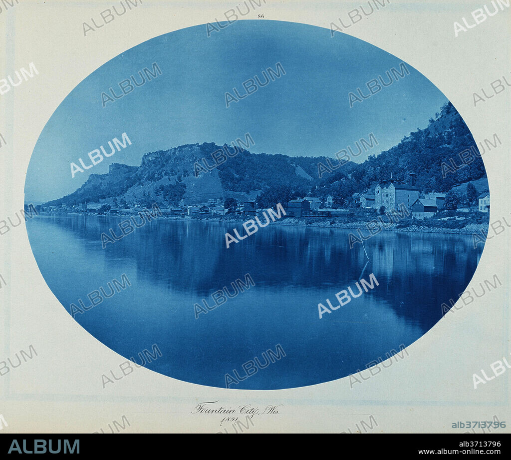 HENRY PETER BOSSE. Fountain City, Wis. Dated: 1891. Dimensions: image: 26.5 × 33.3 cm (10 7/16 × 13 1/8 in.)  sheet: 36.1 × 43.6 cm (14 3/16 × 17 3/16 in.). Medium: cyanotype.