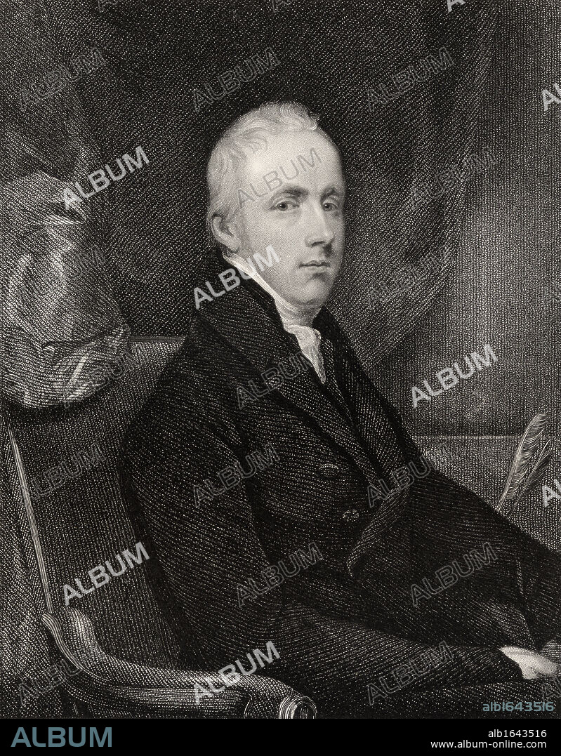 George Howard 6th Earl of Carlisle Viscount Howard of Morpeth and Baron Dacre of Gillesland 1773 to 1848 English statesman Engraved by T A Dean after J Jackson From the book National Portrait Gallery volume II published c 1835.