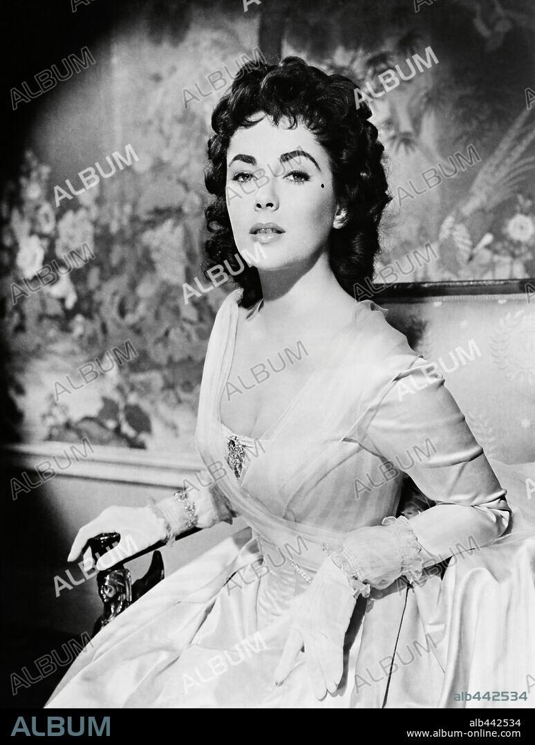 ELIZABETH TAYLOR en EL ARBITRO DE LA ELEGANCIA, 1954 (BEAU BRUMMELL), dirigida por CURTIS BERNHARDT. Copyright M.G.M.