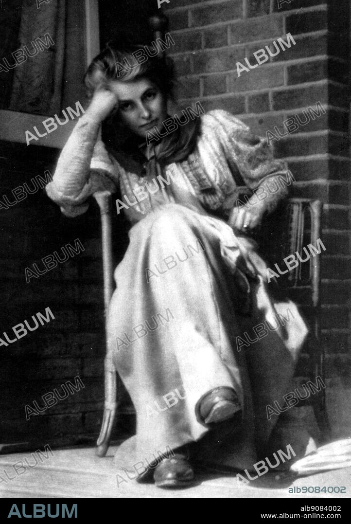 Beatrice (Martha) Webb (born Potter) (1858-1943). Martha Beatrice Potter Webb was a British socialist, economist and reformer. Photograph by George Bernard Shaw (1856-1950). The Genius of Shaw page 112.
