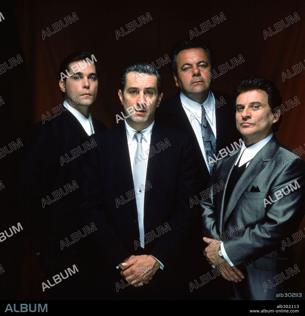 JOE PESCI, PAUL SORVINO and RAY LIOTTA in GOODFELLAS, 1990, directed by MARTIN SCORSESE. Copyright WARNER BROS.