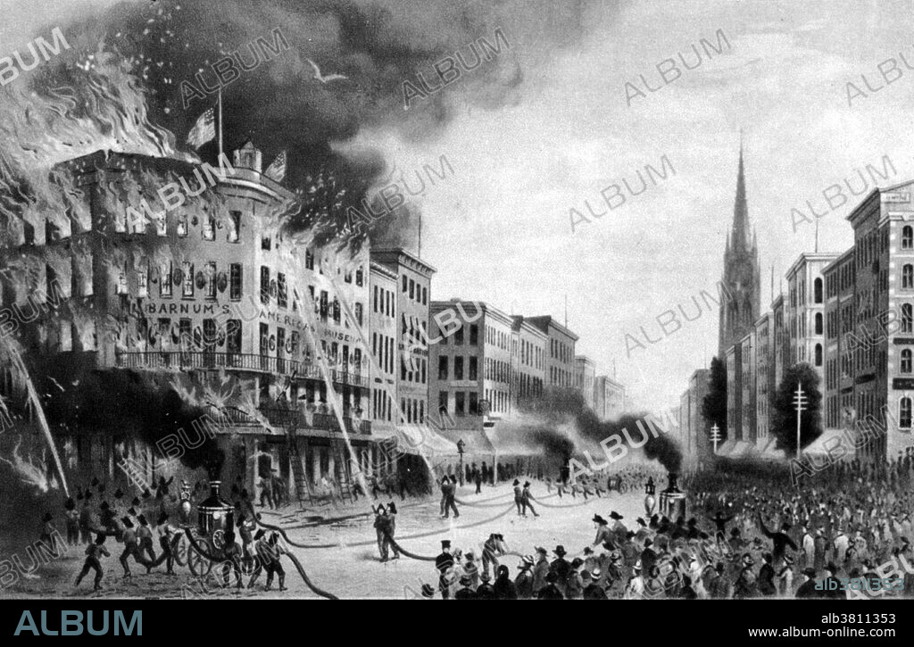 Barnum's Museum Fire, 1865