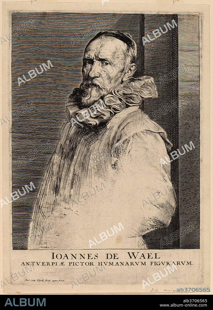 ANTHONY VAN DYCK. Jan de Wael. Dated: probably 1626/1641. Dimensions: plate: 25 x 17.6 cm (9 13/16 x 6 15/16 in.)  sheet: 26.5 x 19 cm (10 7/16 x 7 1/2 in.). Medium: etching and engraving.