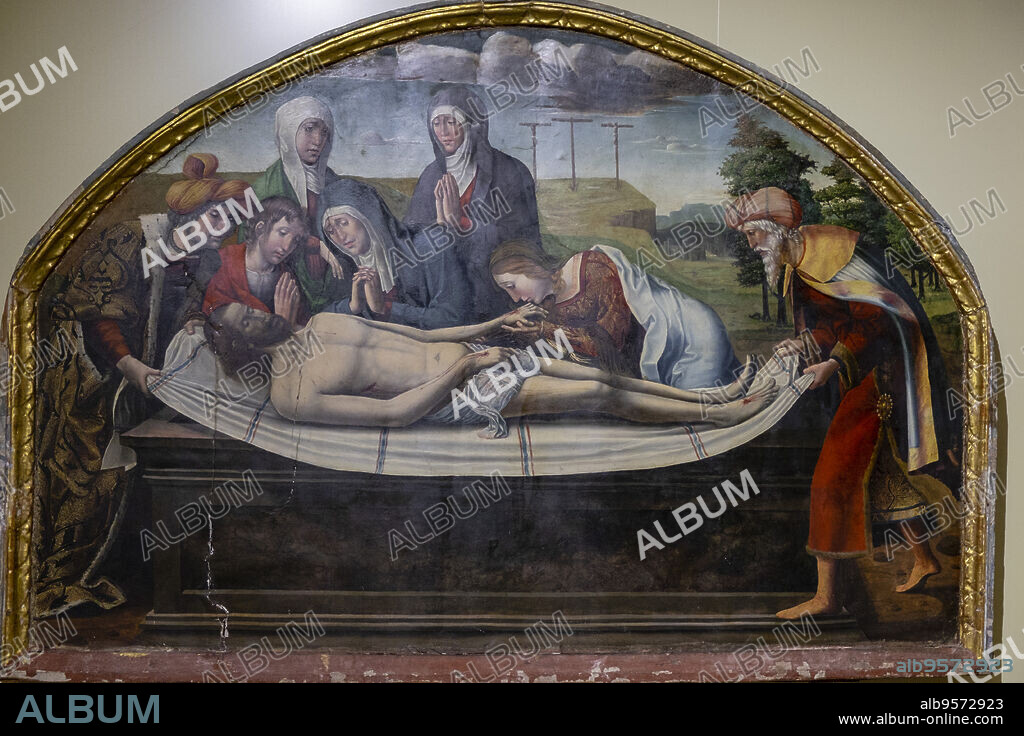 llanto sobre Cristo muerto, autor desconocido, siglo Xvi, oleo sobre tabla, Museo Diocesano de Salamanca, Catedral Vieja, Salamanca, comunidad autónoma de Castilla y León, Spain.