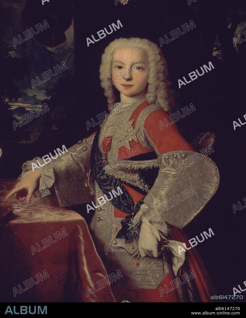 JEAN RANC (1674-1735). RETRATO DE DON FELIPE DE BORBON - SIGLO XVIII.