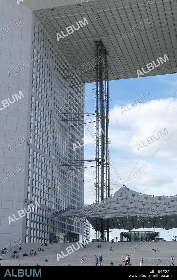 La Grande Arche de la Defense (completed 1989) is a monument and building in the business district of La Defense and in the commune of Puteaux, to the west of Paris, France.