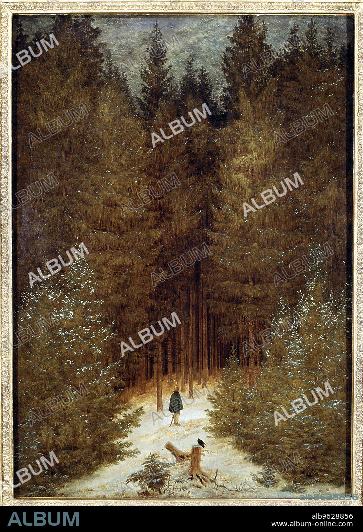 'Hunter in the forest', 1813 - 1814 by Caspar Friedrich.