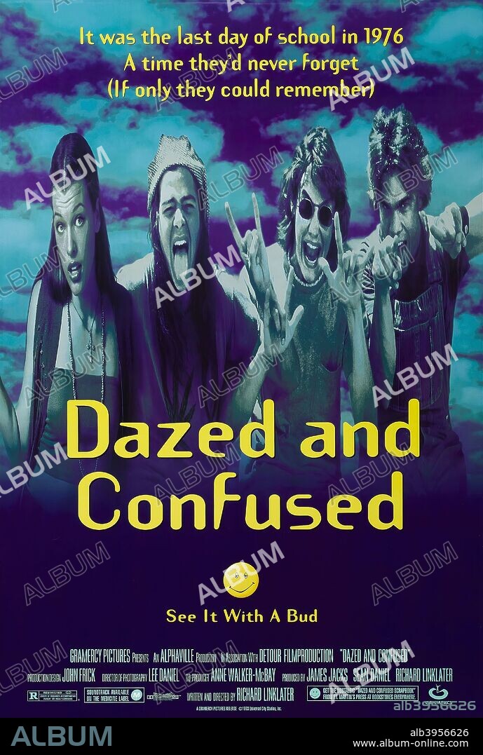 Poster of DAZED AND CONFUSED, 1993, directed by RICHARD LINKLATER. Copyright ALPHAVILLE.