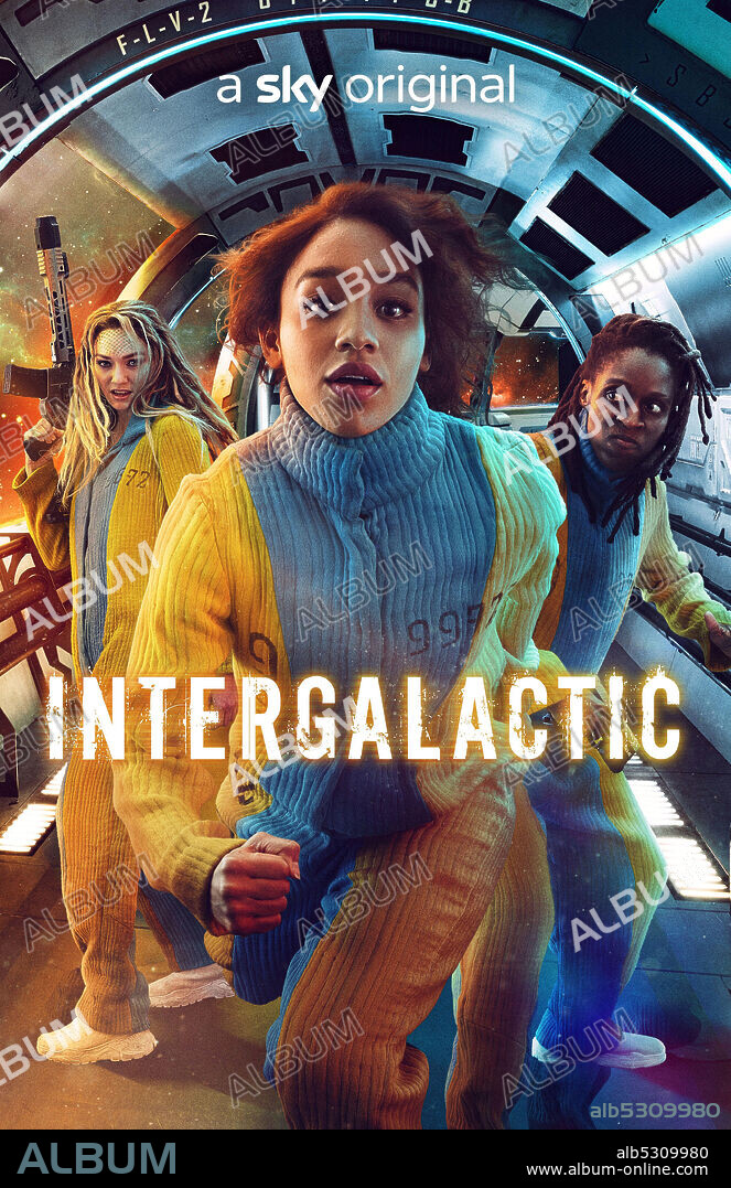 ELEANOR TOMLINSON, SAVANNAH STEYN and SHARON DUNCAN-BREWSTER in INTERGALACTIC, 2021, directed by KIERON HAWKES. Copyright TIGER ASPECT PRODUCTIONS.
