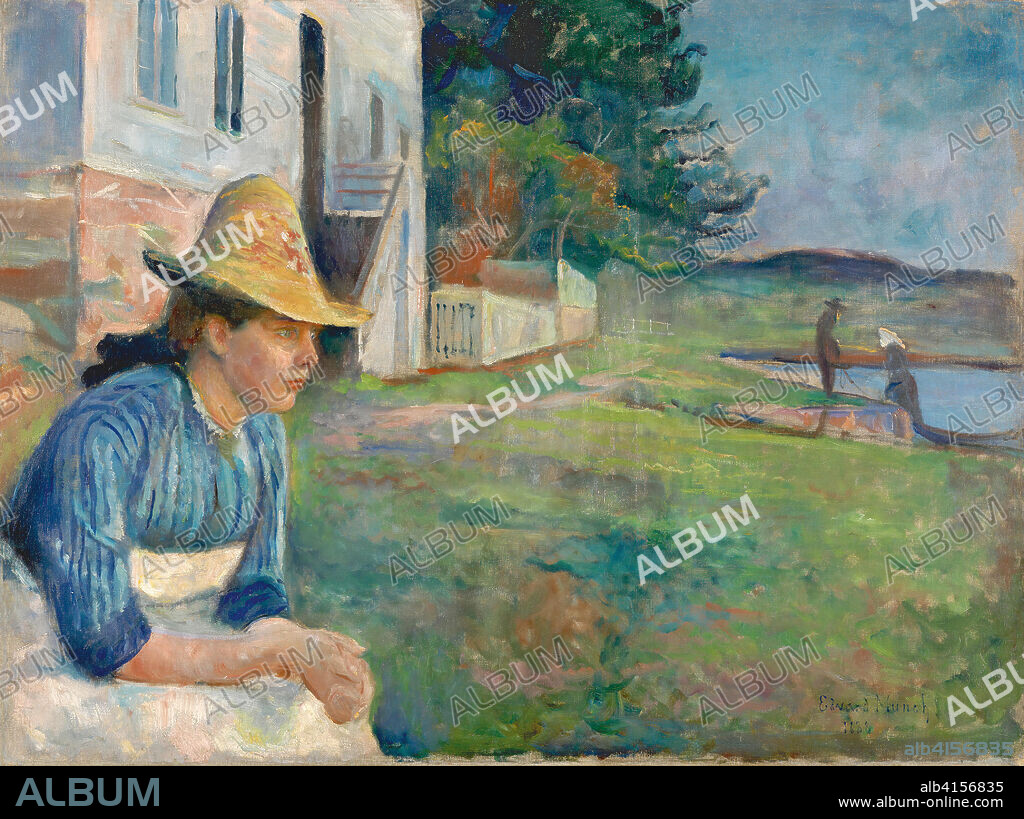 Edvard Munch (Løten, 1863-Ekely, 1944). Atardecer (1888). Óleo sobre lienzo. 75 x 100,5 cm.