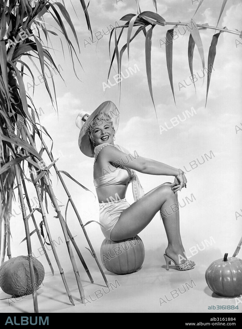 Hollywood, California: 1956. Actress Barbara Nichols plays an innocent stripper in the film, "Miracle In The Rain".