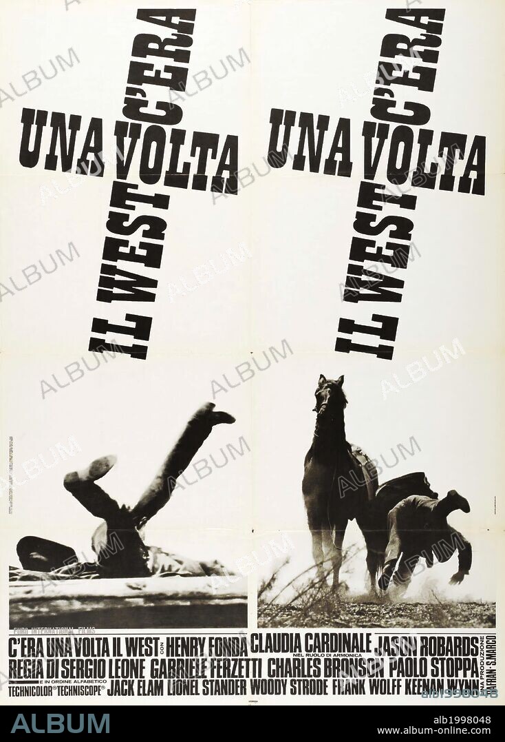 Poster de HASTA QUE LLEGÓ SU HORA, 1968 (C'ERA UNA VOLTA IL WEST), dirigida por SERGIO LEONE. Copyright PARAMOUNT PICTURES.