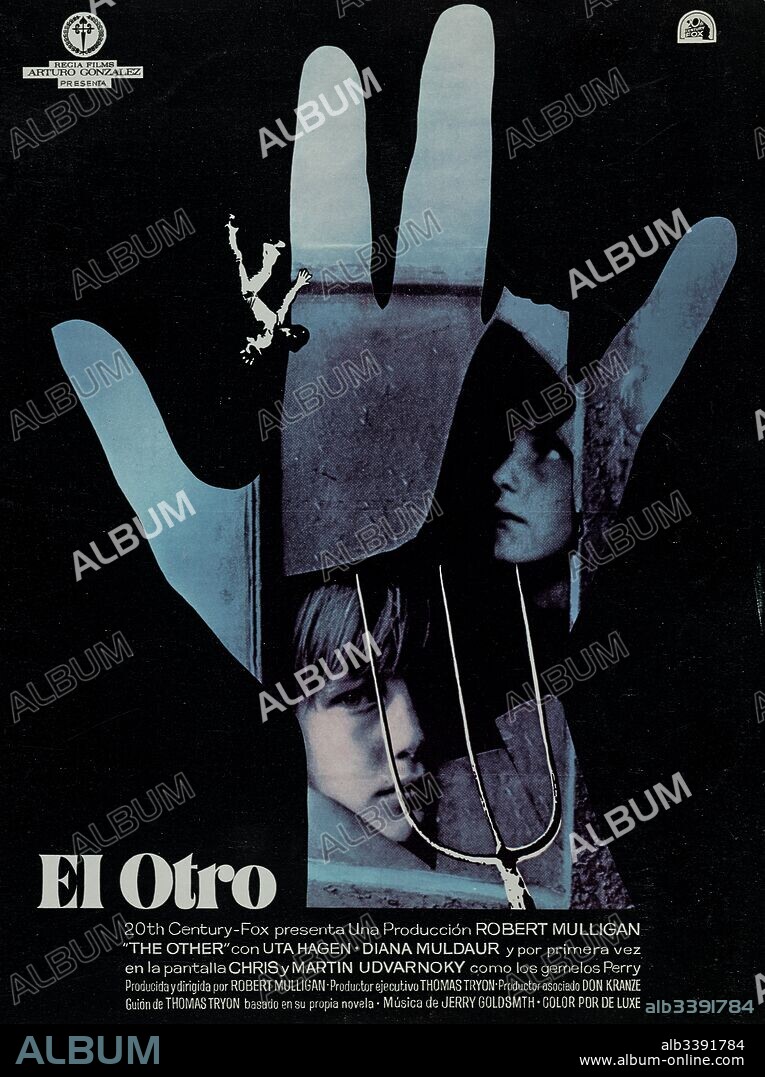Poster de EL OTRO, 1972 (THE OTHER), dirigida por ROBERT MULLIGAN. Copyright Benchmark/Rem/Twentieth Century Fox.
