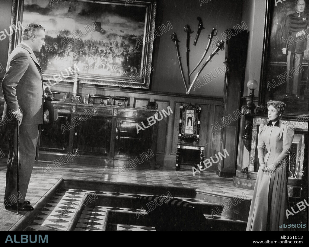 DANIELLE DARRIEUX y VITTORIO DE SICA en MADAME DE.. ., 1953, dirigida por MAX OPHÜLS.