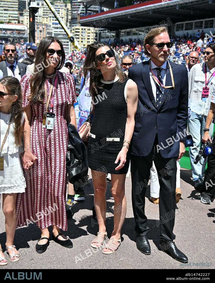 Andrea Casiraghi, Charlotte Casiraghi, Monaco and TATIANA SANTO DOMINGO. Monte Carlo: Monaco, Celebrities at the Monaco GP 2025. Photos: Charlotte Casiraghi, Andrea Casiraghi, Tatiana Santodomingo with her children (Credit Image: © Manuele Mangiarotti/IPA via ZUMA Press).