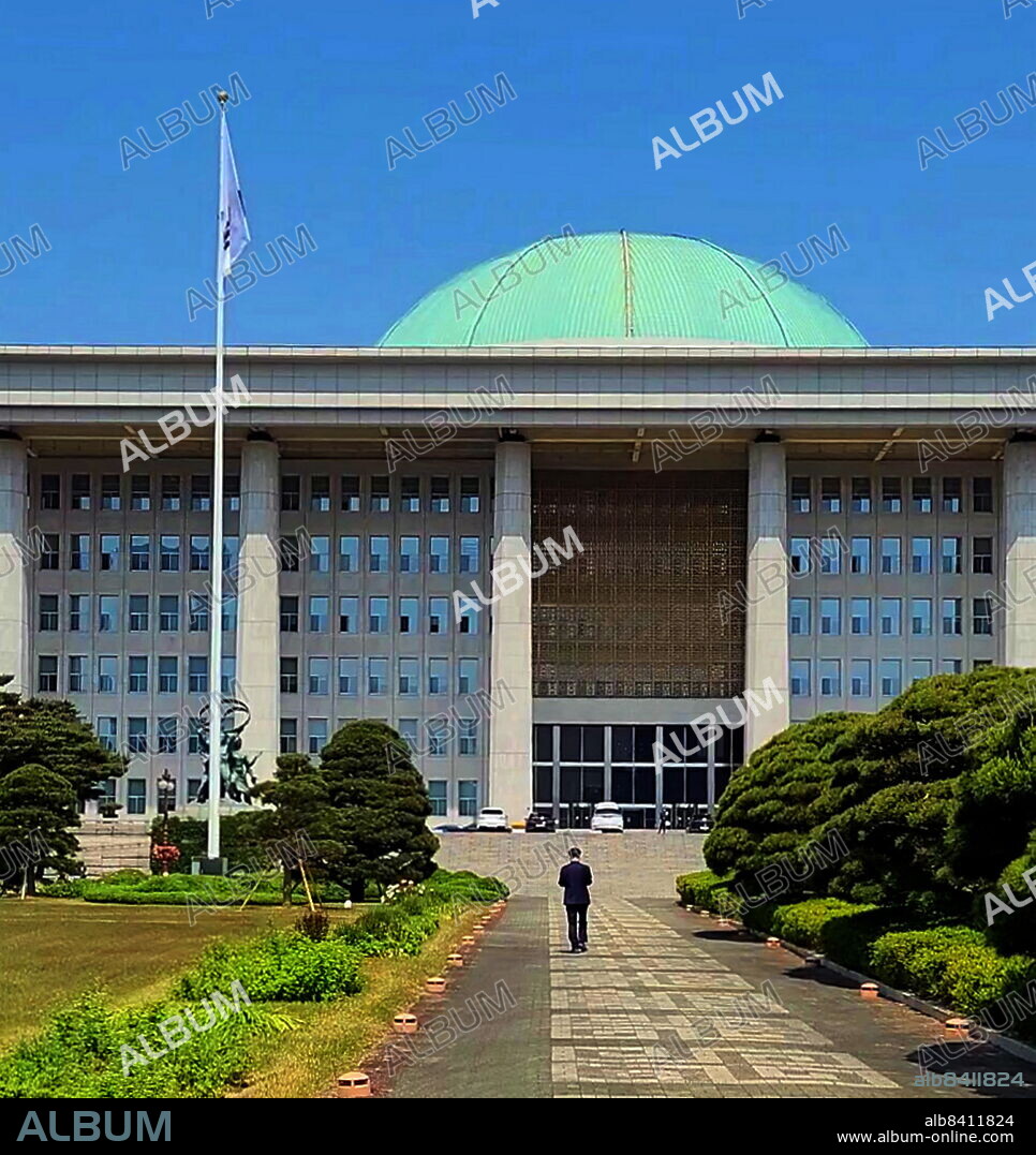 The National Assembly Proceeding Hall (Gukhoe-uisadang) is the South Korean capitol building. It serves as the location of the National Assembly of the Republic of Korea, the legislative branch of the South Korean national government. It is located at Yeouido-dong, Yeongdeungpo-gu, Seoul.