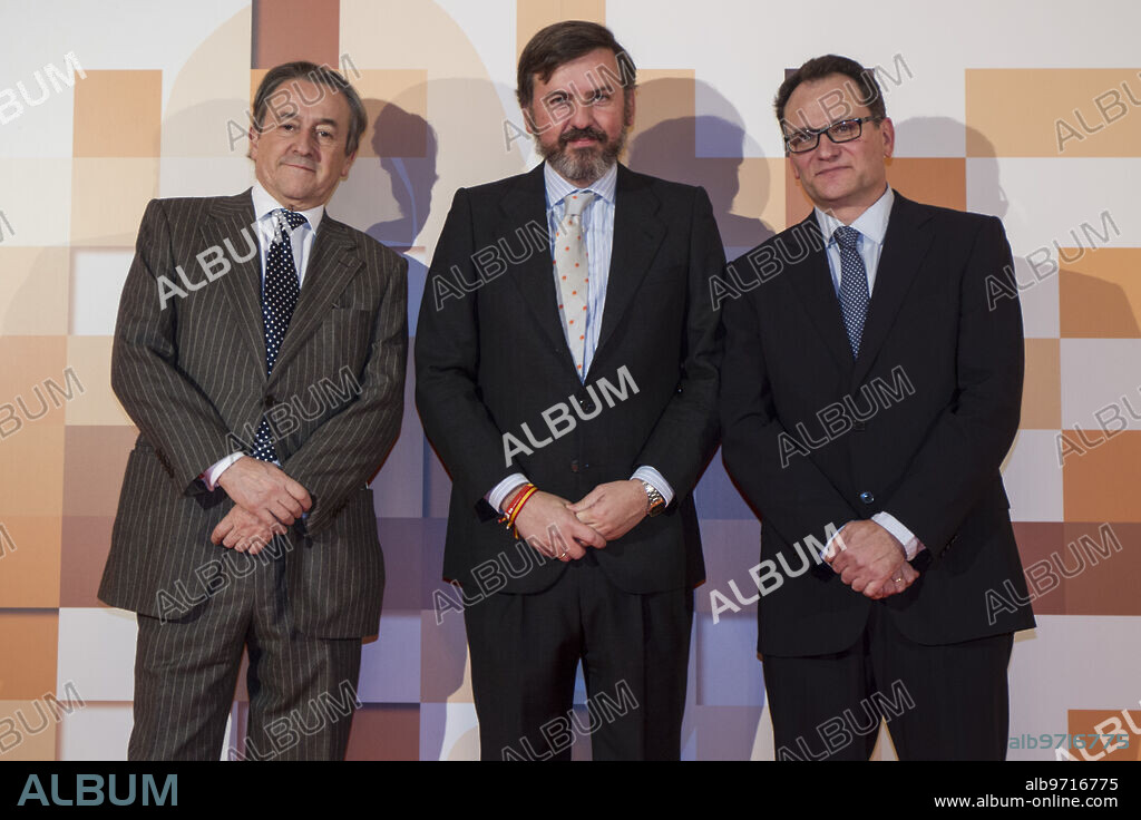 Madrid, 02/12/2017. Premios Hazteoir. Ignacio Arsuaga, Hermann Tertsch y José María Nieto. Foto: Isabel Permuy. Archdc.
