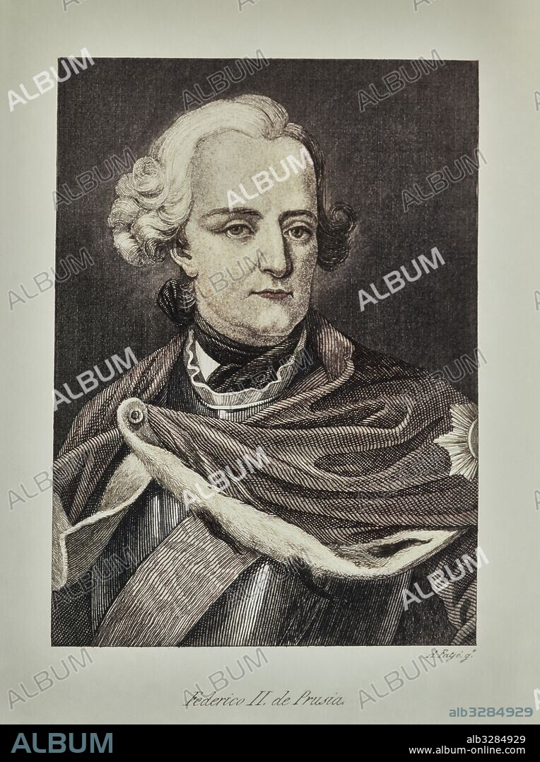 A. FATJO. CASA REAL ALEMANA. Retrato de FEDERICO II de Prusia (1712-1786). Colección particular, Madrid.