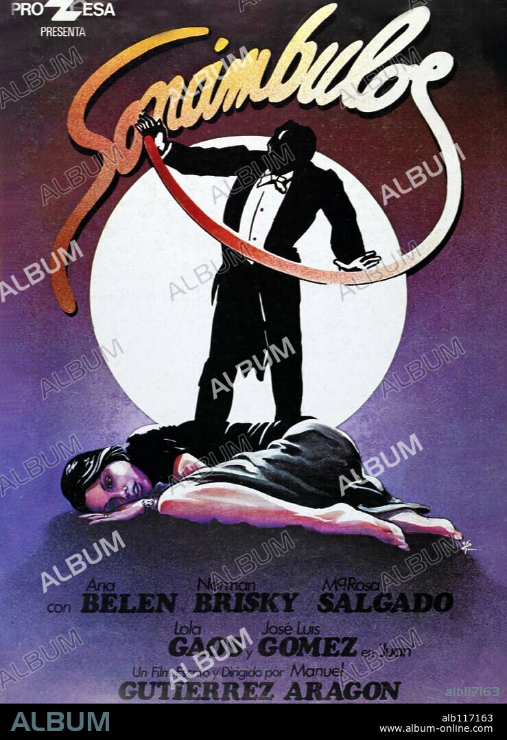 Poster de SONÁMBULOS, 1978, dirigida por MANUEL GUTIERREZ ARAGON. Copyright PROFILMES.