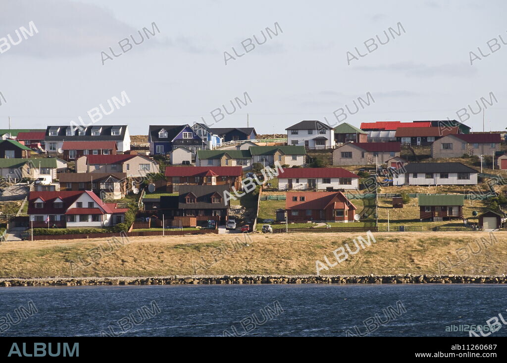 New housing, Port Stanley, Falkland Islands, South America.