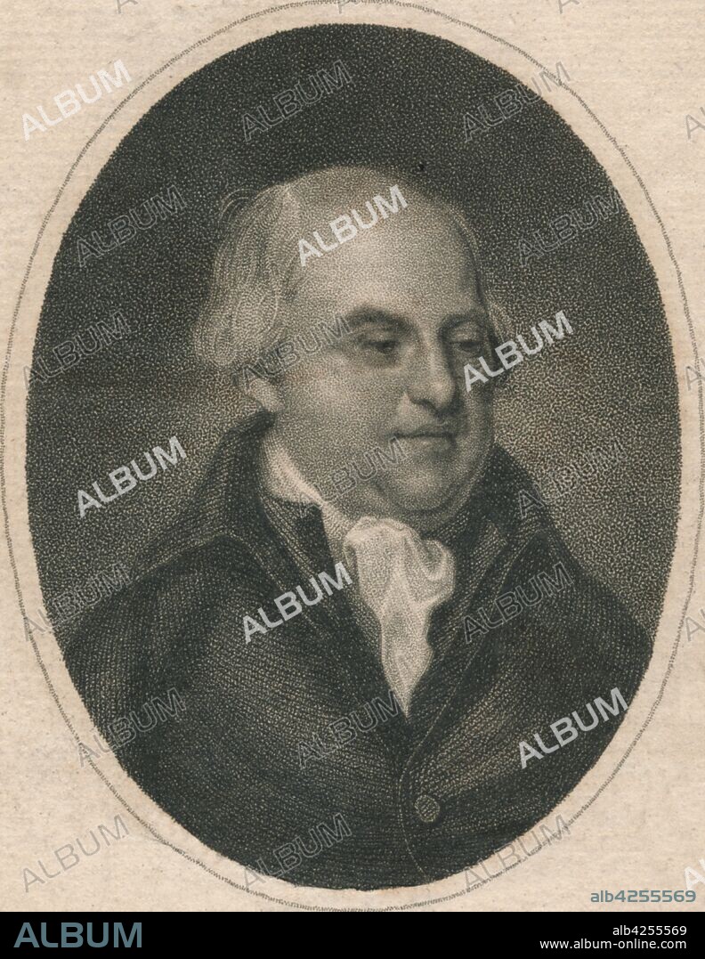 JOHN CHAPMAN. 'James Pettit Andrews Esq. F.A.S.', 1796. Portrait of James Pettit Andrews (1737-1797), British historian and antiquary. From the "European Magazine". [J. Sewell, London, 1796].
