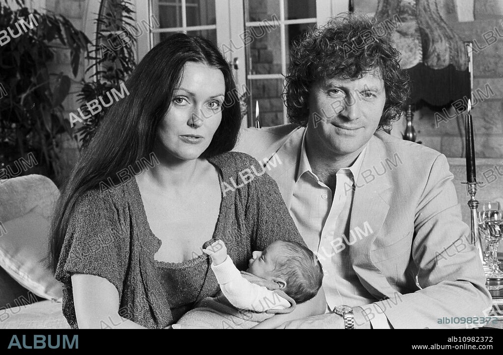 German musician, organ player and composer Franz Lambert and his wife at Hamburg, Germany around 1981.