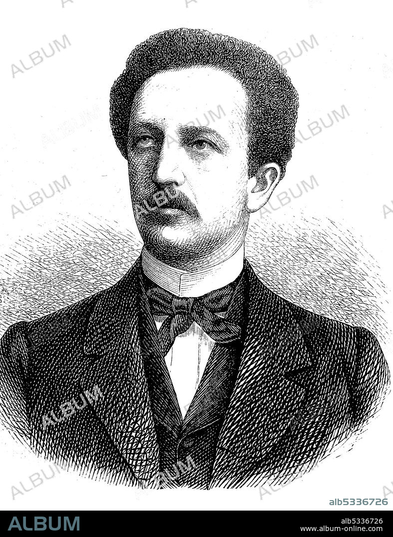 Ferdinand Lassalle, 11 April 1825 - 31 August 1864, writer, socialist politician in the German Confederation and one of the spokesmen of the early German workers' movement  /  Ferdinand Lassalle, 11. April 1825 - 31. August 1864, Schriftsteller, sozialistischer Politiker im Deutschen Bund und einer der Wortführer der frühen deutschen Arbeiterbewegung, Historisch, historical, digital improved reproduction of an original from the 19th century / digitale Reproduktion einer Originalvorlage aus dem 19. Jahrhunder.