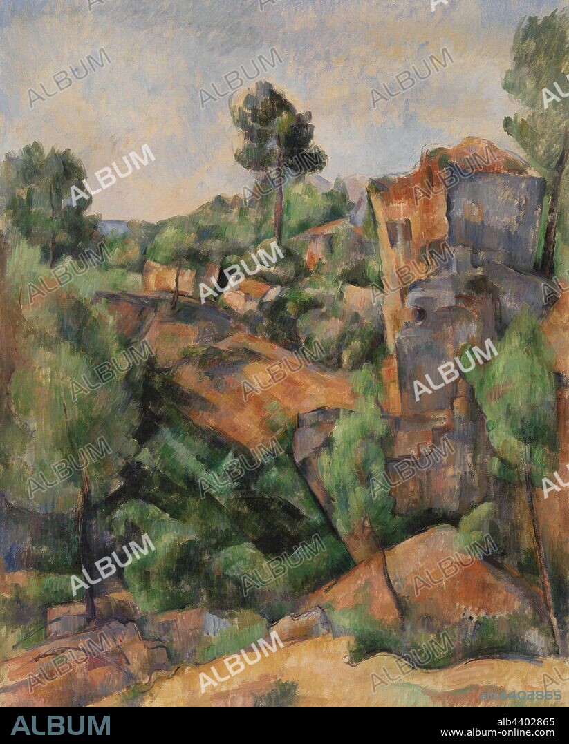 Paul Cézanne: Bibémus Quarry (Carrière de Bibémus), Paul Cézanne, c. 1895, Oil on canvas, Overall: 36 1/4 × 28 3/4 in. (92 × 73 cm).